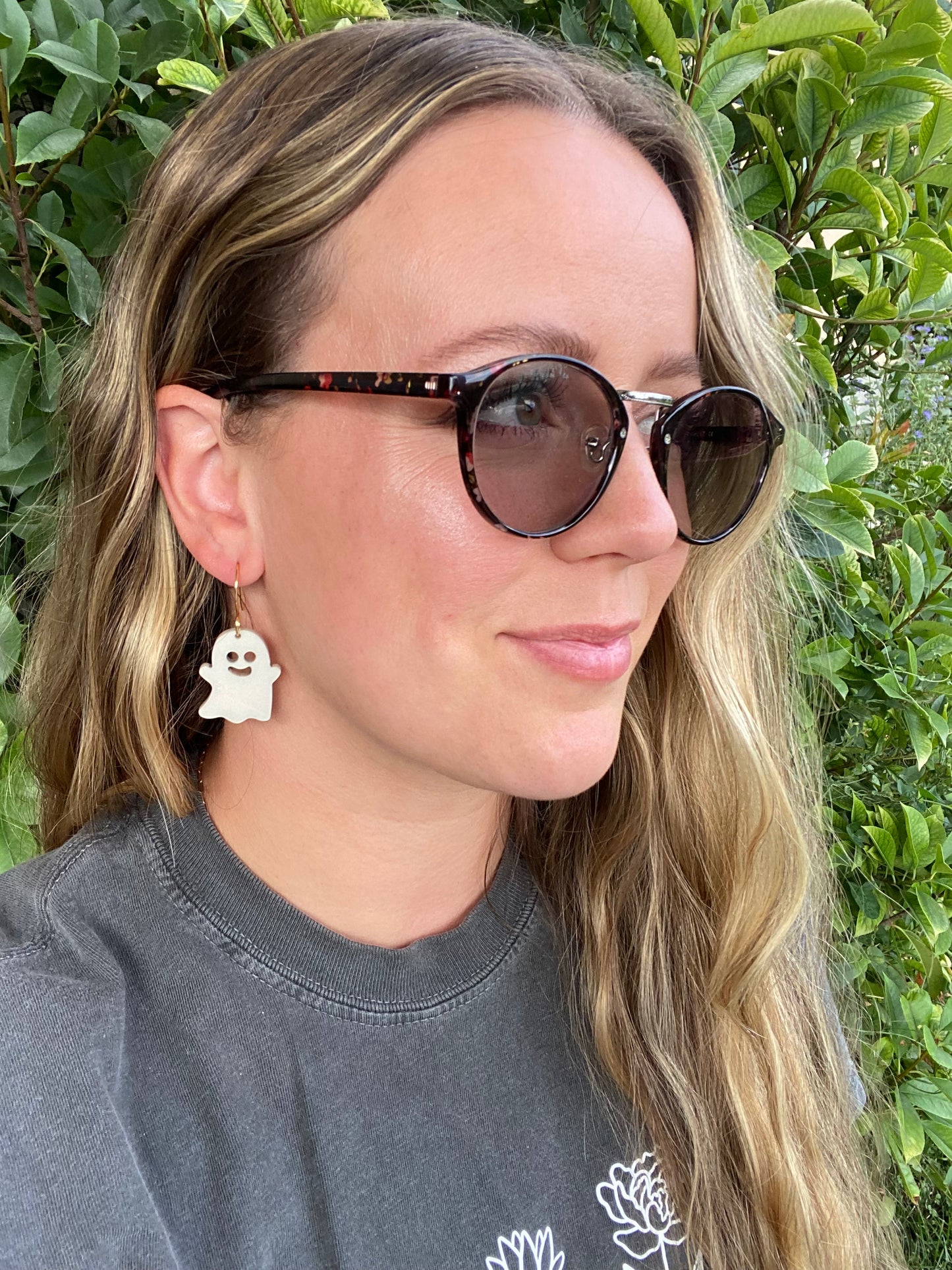 Happy Ghost Earrings