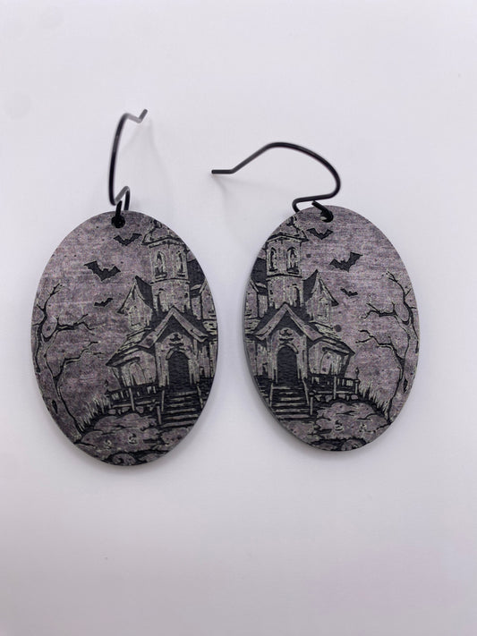 Haunted House Earrings