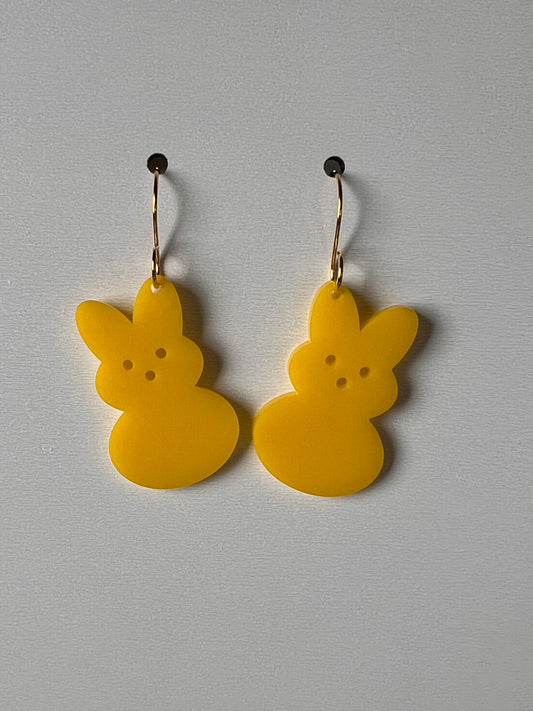 Marshmallow Bunny Earrings