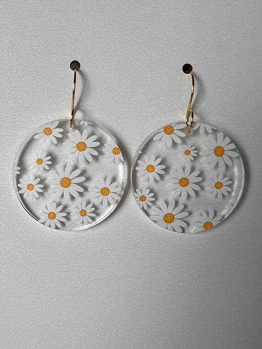 Daisy Print Earrings