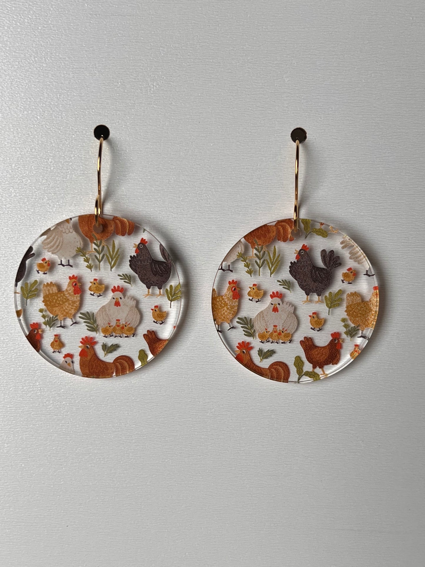 Chickens and Chicks Earrings