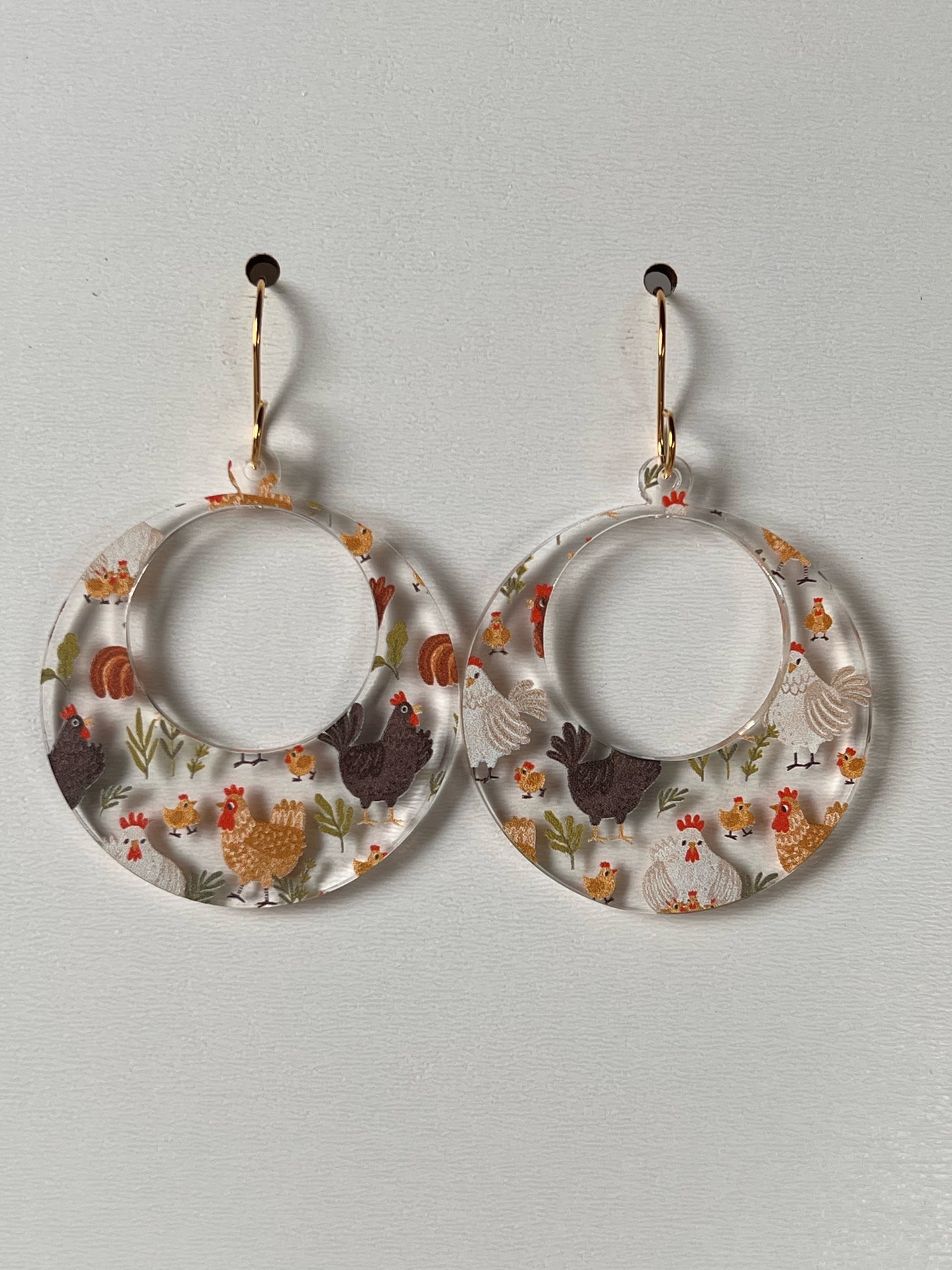 Chickens and Chicks Earrings